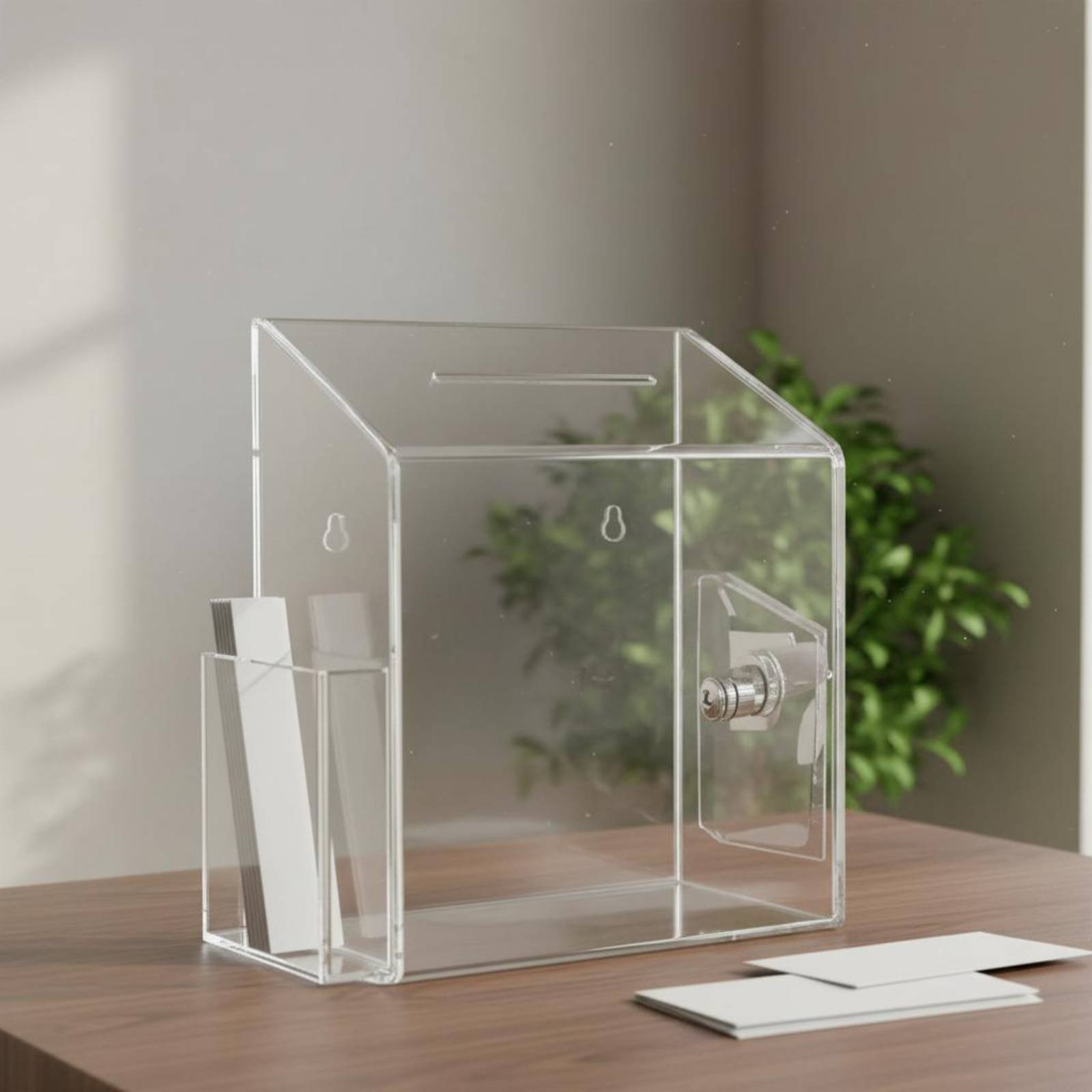 Phone Accessories Company - Acryl-Spendenbox mit Schloss, Mehrzweck-Vorschlags- und Abstimmungsbox