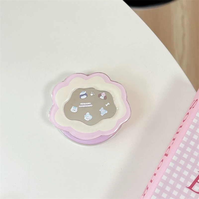 Phone Accessories Cute - Kawaii Ins Mirror Pop Socket Teleskopischer