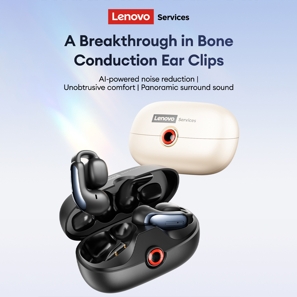 Waterproof Phone Bag - Lenovo LES-108 Knochenleitung TWS Ohrclips Kopfhörer