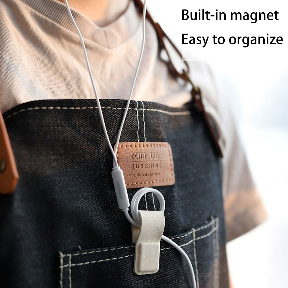 Cable Organizer Magnetic - Neuer Leder-Kabelclip für Kopfhörer Flexibler Tragbarer