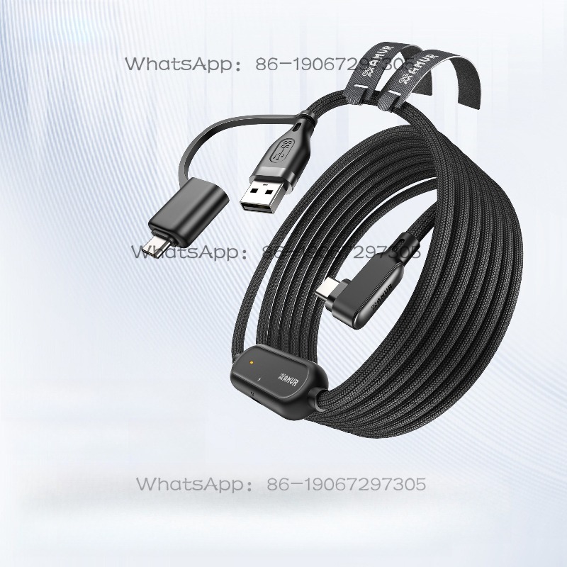 Usb Data Cable - 2-in-1 USB Geflochtenes Kabel für Akkulaufzeit,