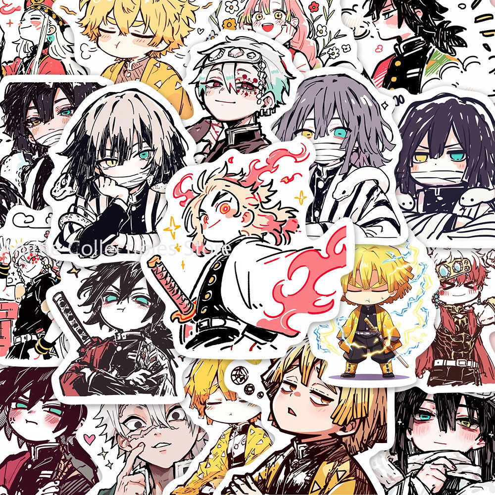 Phone Accessories Cute - 55PCS Dämon Slayer Kamado Tanjirou Anime