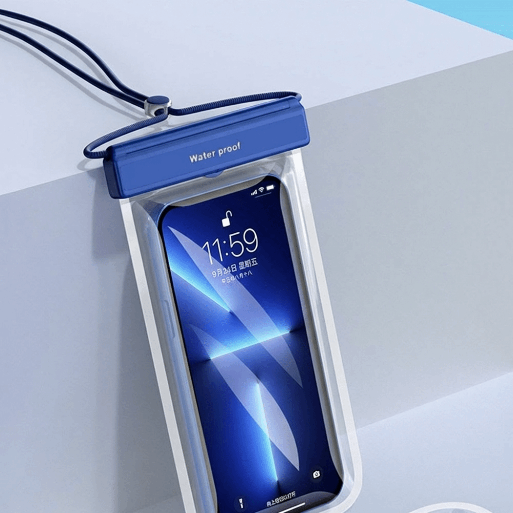 Waterproof Phone Bag - Wasserdichte Handyhülle mit Touchscreen-Funktion, Umhängeband und