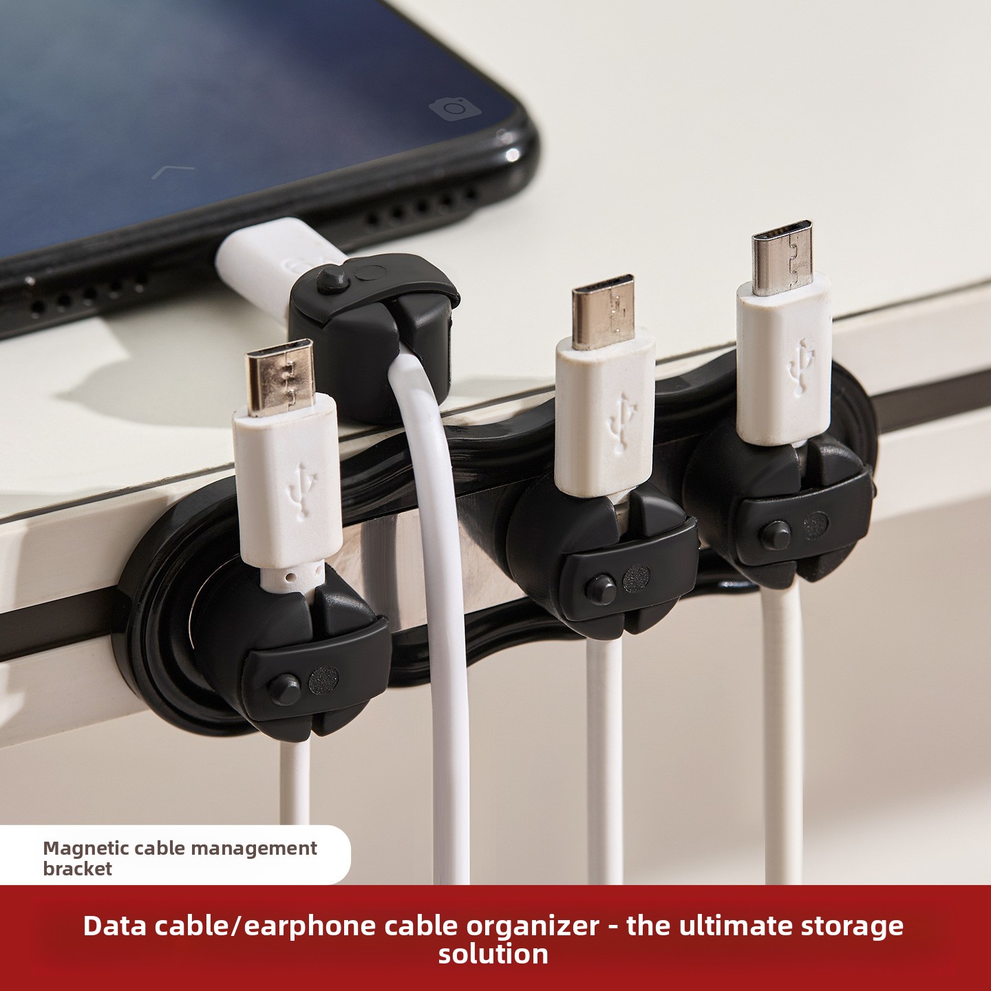 Cable Organizer Magnetic - Magnetischer Selbstklebender Kabelorganisator Ohne Bohren Kabelhalter