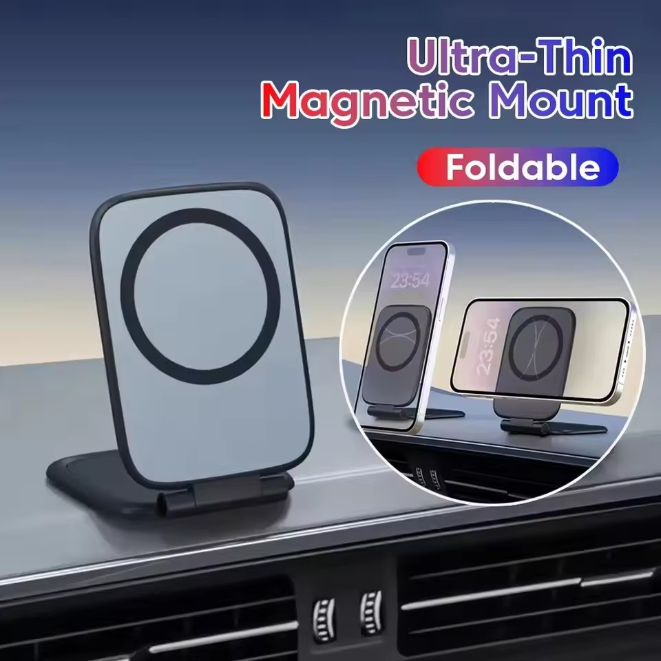 Phone Accessories For Car - Ultradünner Magnetischer Handyhalter Faltbare Tragbare Halterung