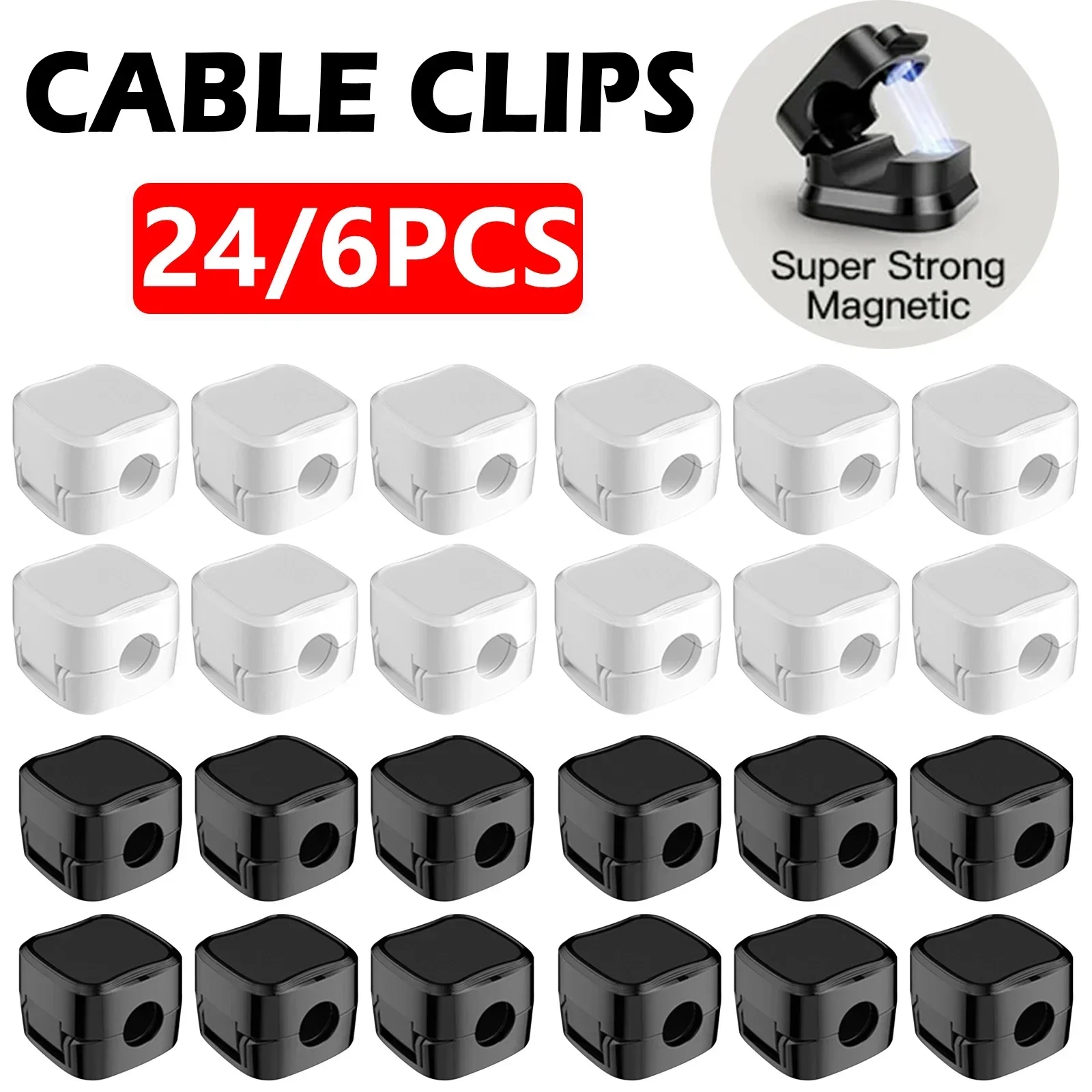 6/12/24PCS Magnetische Kabel O – Cable Organizer Magnetic Bewertung und Preis