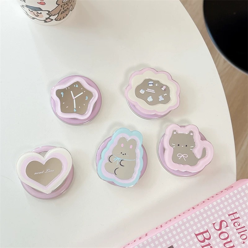 Kawaii Ins Mirror Pop Socket T – Phone Accessories Cute Bewertung und Preis