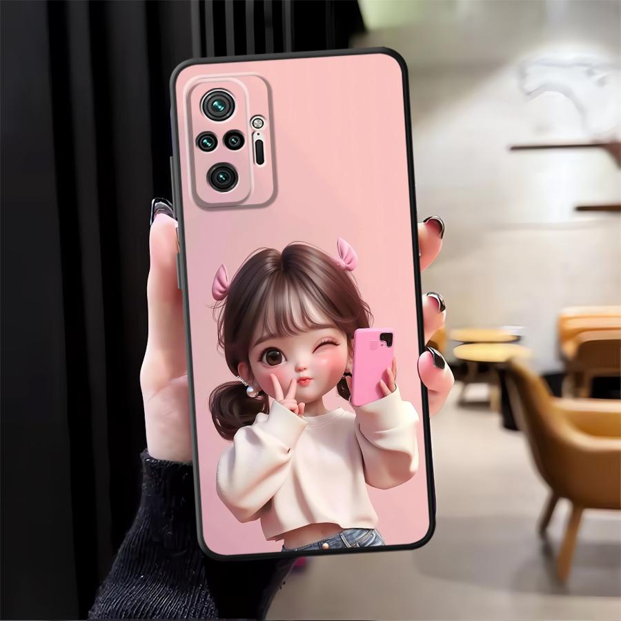 Cartoon-Mädchen-Muster Handyhü – Xiaomi Phone Accessories Bewertung und Preis